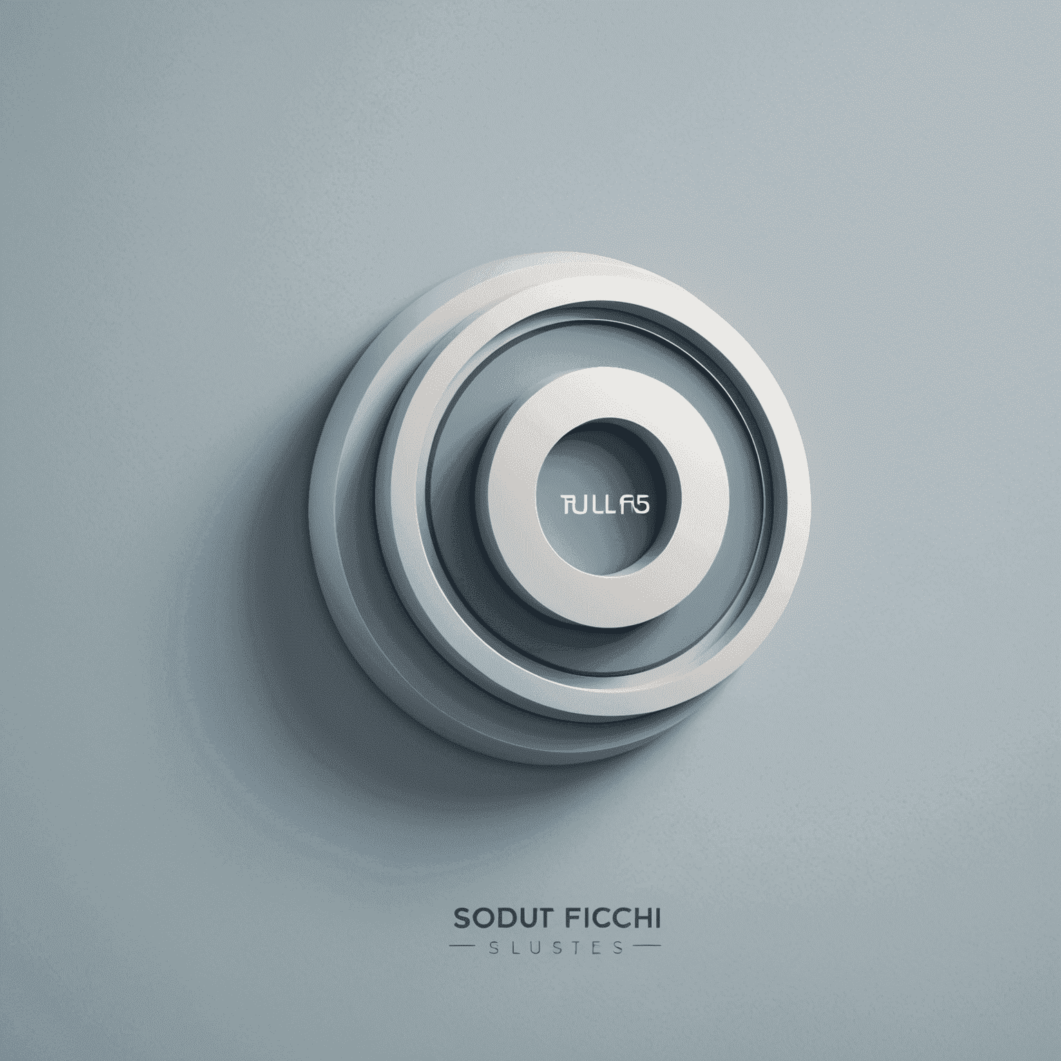 Soft_Tech logo: Un logotipo moderno y minimalista con letras estilizadas en azul brumoso y gris perla, que evoca una sensación de tecnología suave y amigable